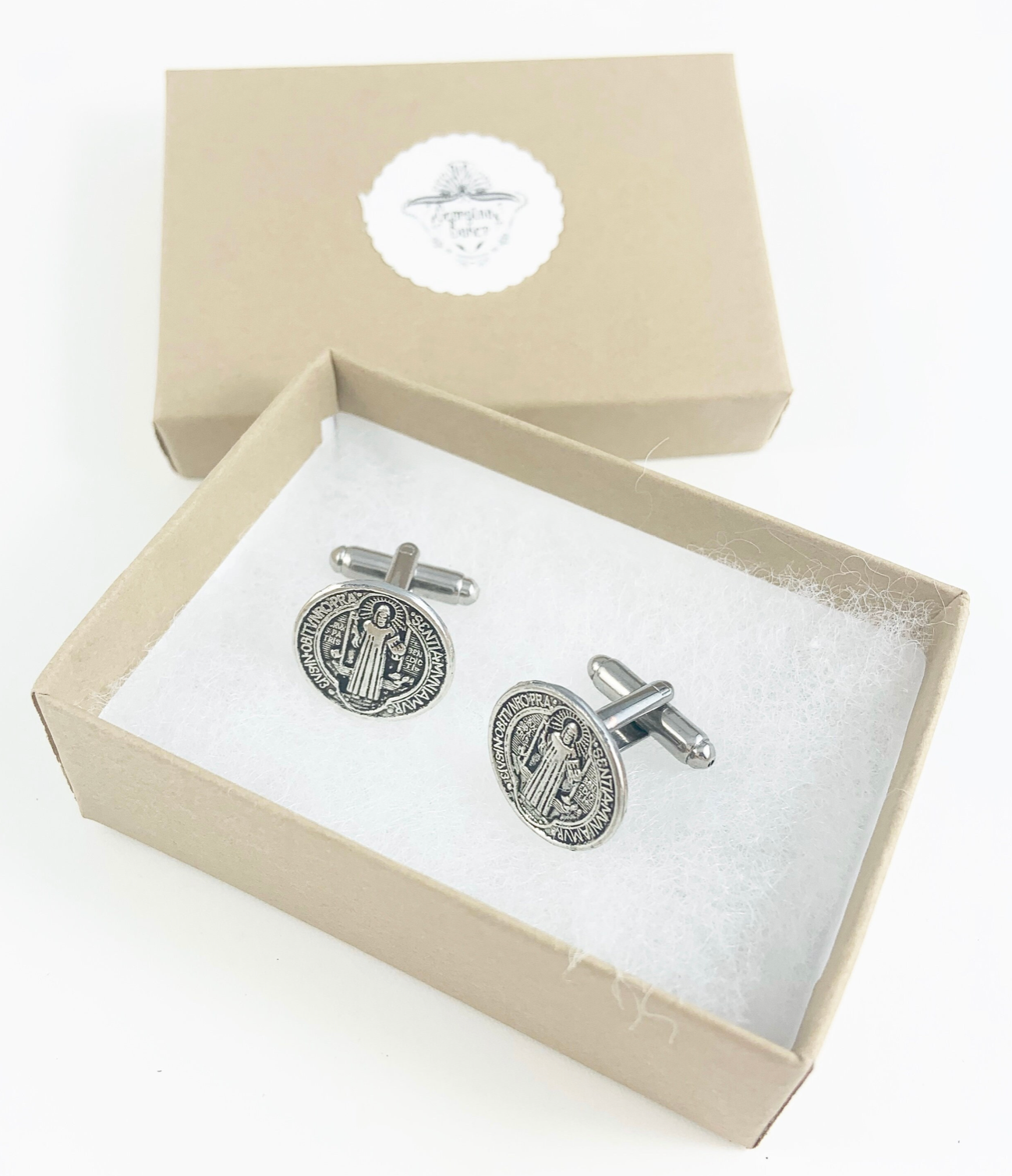 Saint Benedict Medal Cufflinks