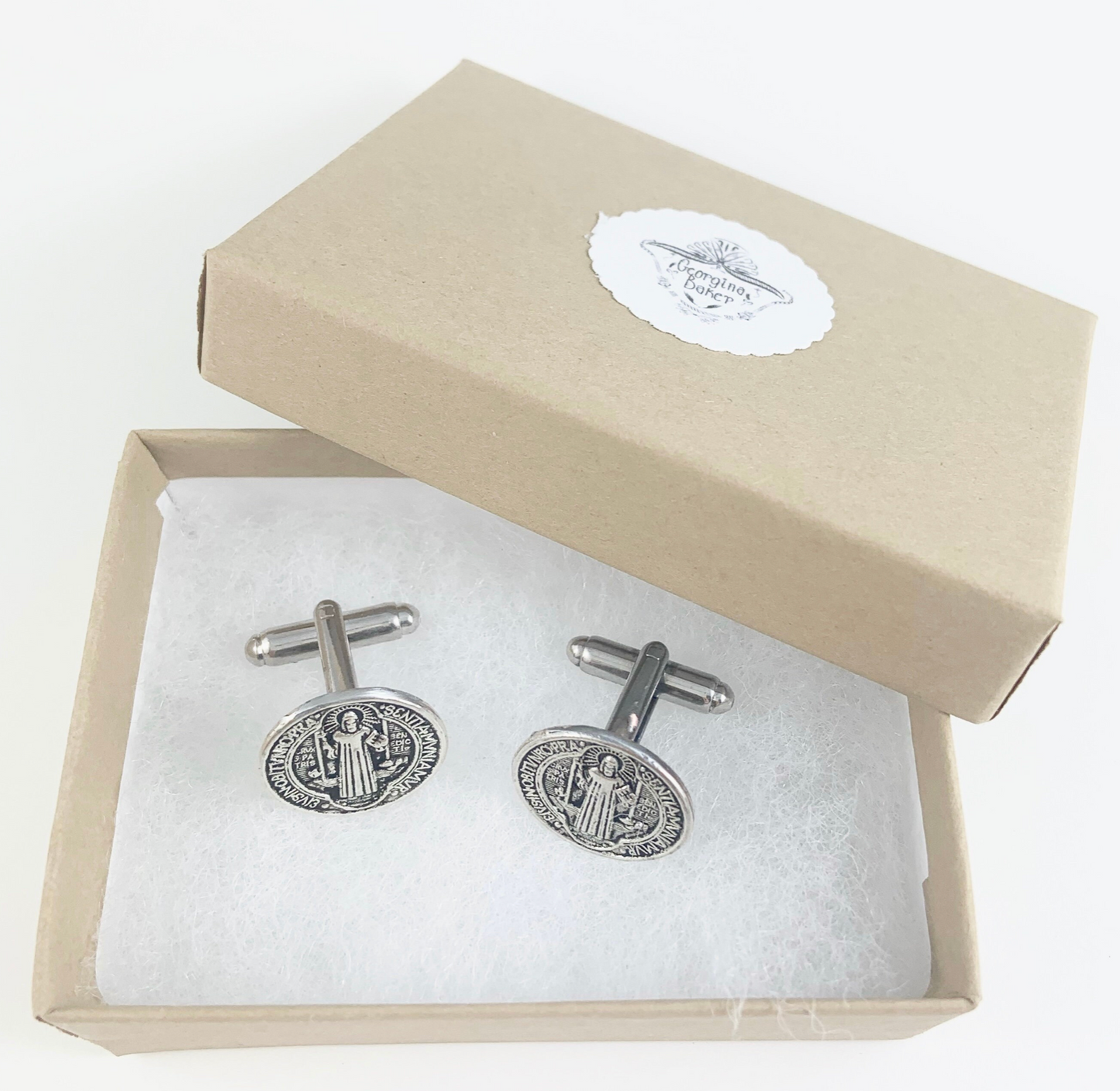 Saint Benedict Medal Cufflinks