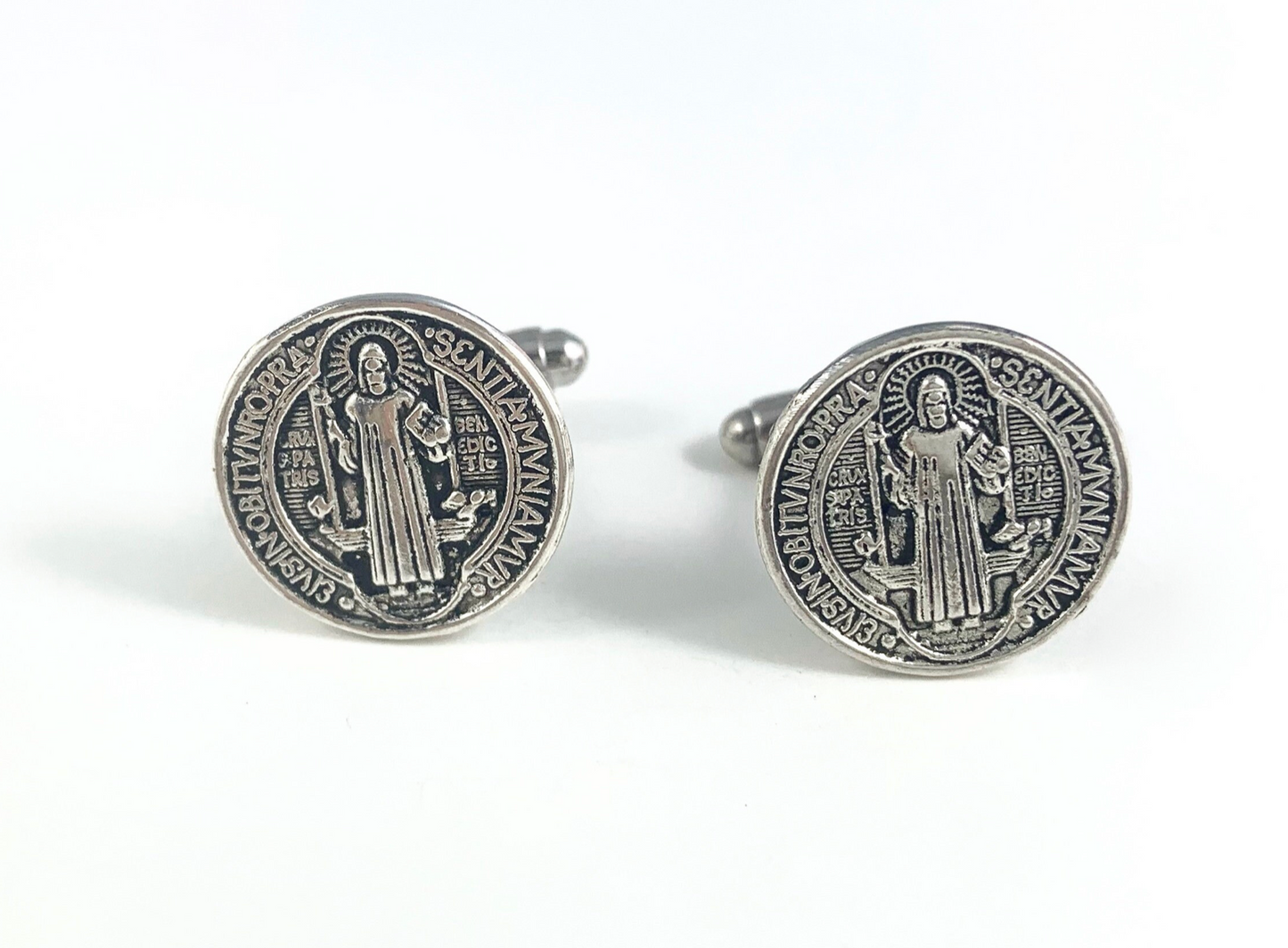 Saint Benedict Medal Cufflinks