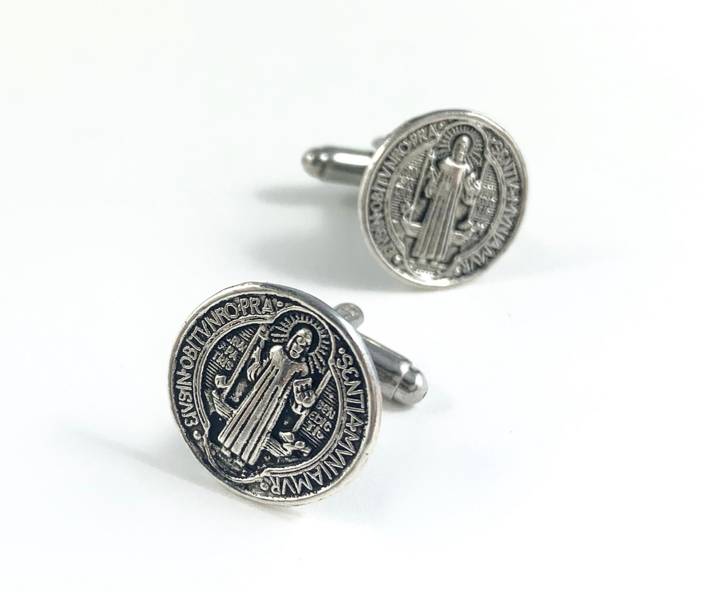 Saint Benedict Medal Cufflinks