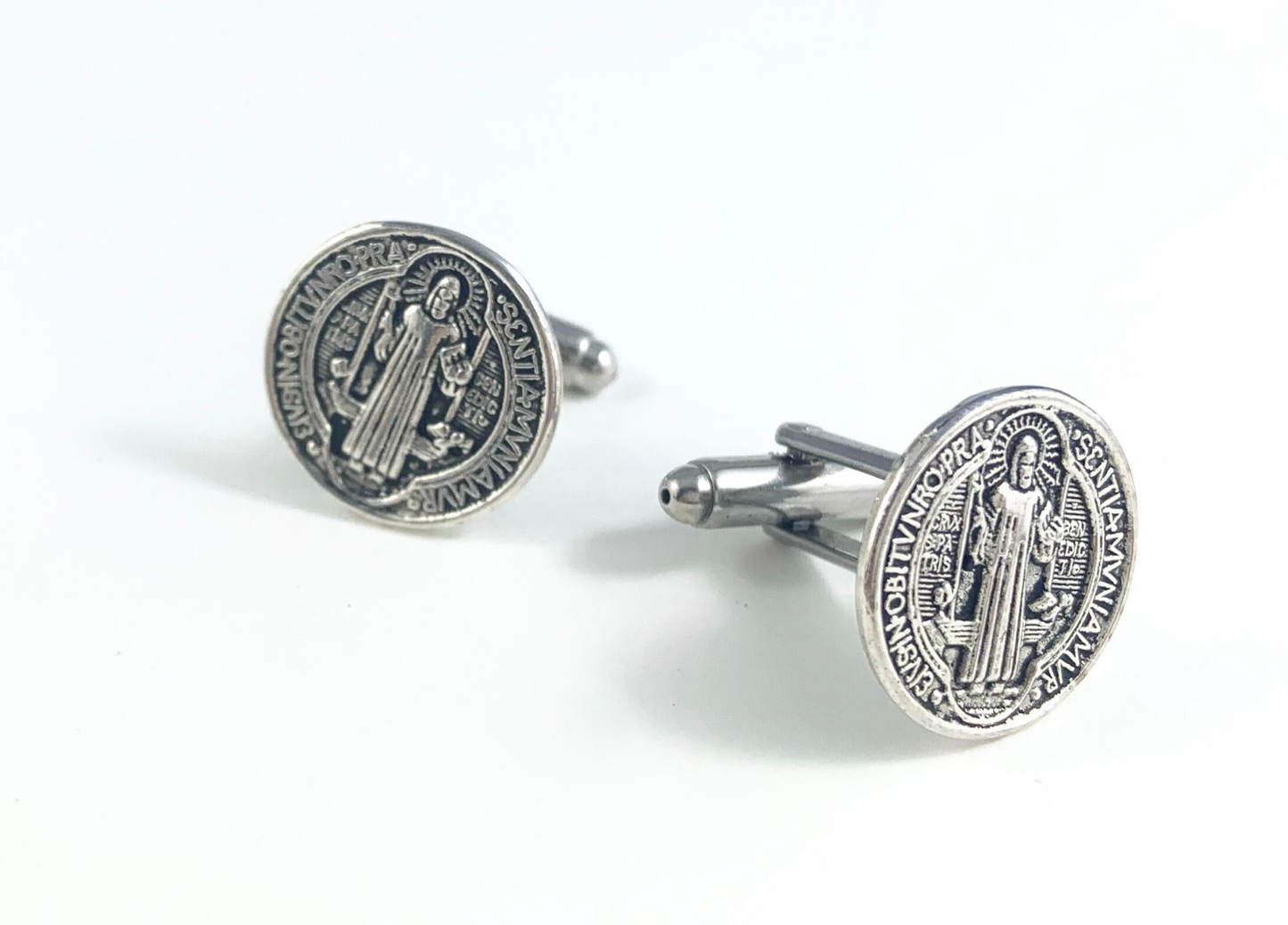 Saint Benedict Medal Cufflinks
