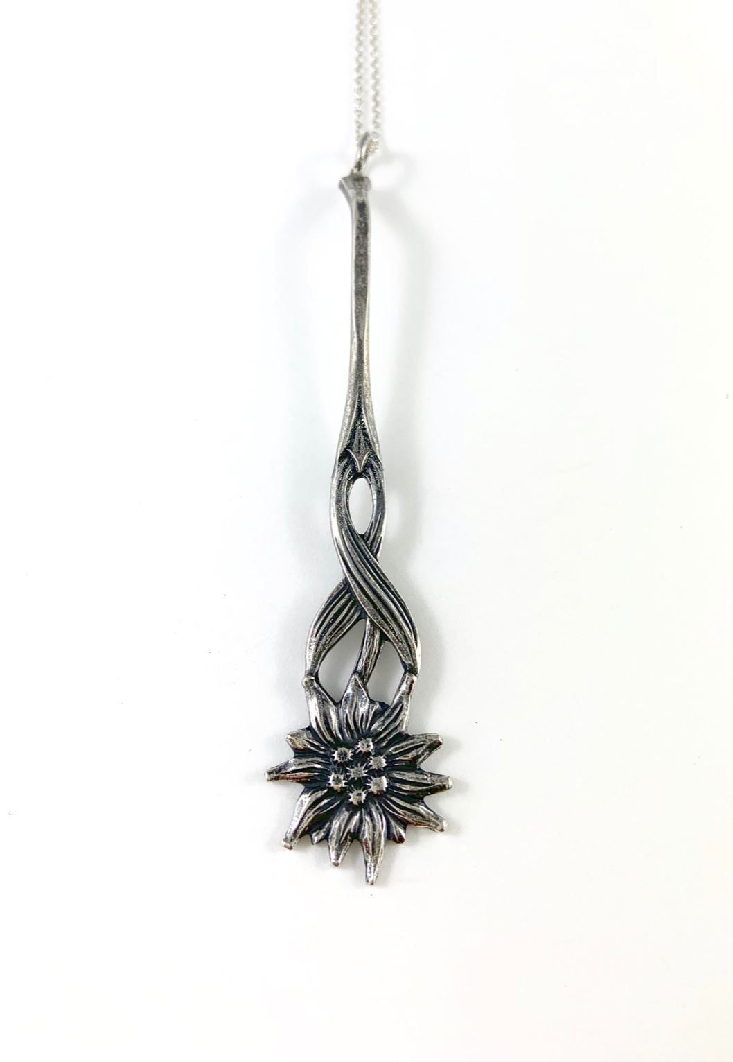 Sunflower Spoon Charm Necklace