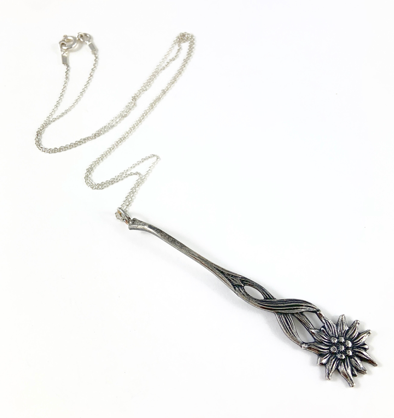 Sunflower Spoon Charm Necklace
