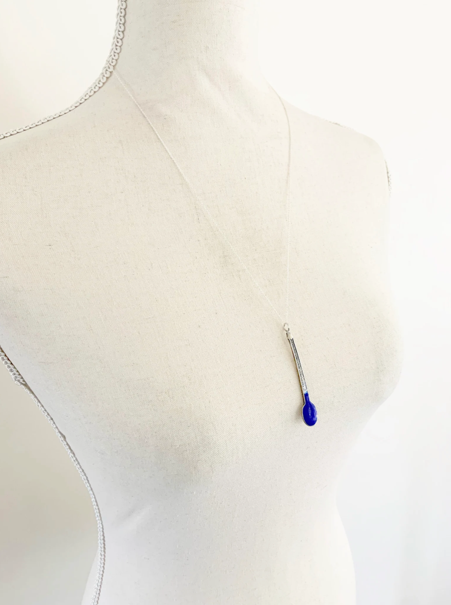 Antique Enamelled Spoon Necklace