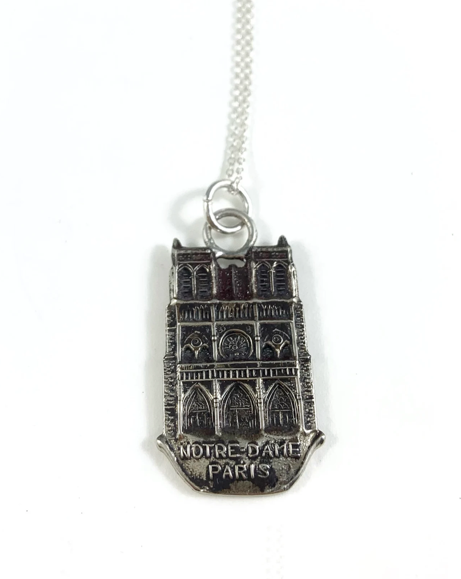 Paris Notre Dame Souvenir Charm Necklace