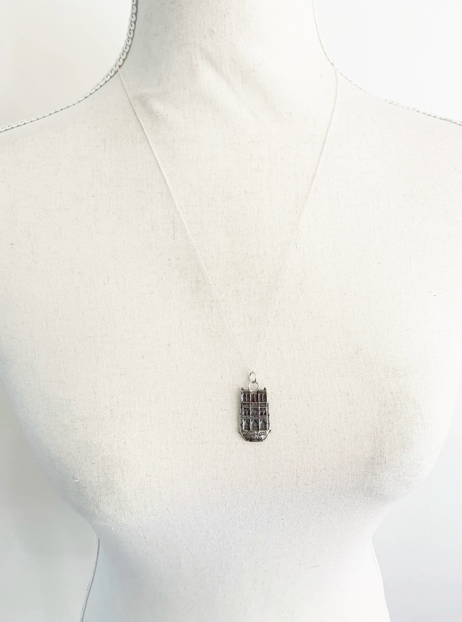Paris Notre Dame Souvenir Charm Necklace
