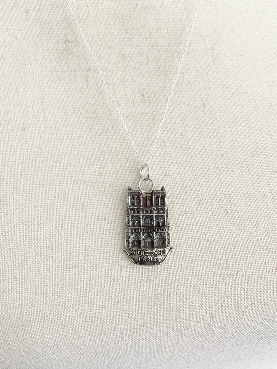 Paris Notre Dame Souvenir Charm Necklace