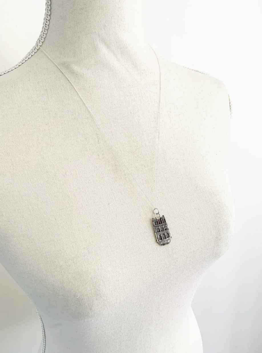 Paris Notre Dame Souvenir Charm Necklace
