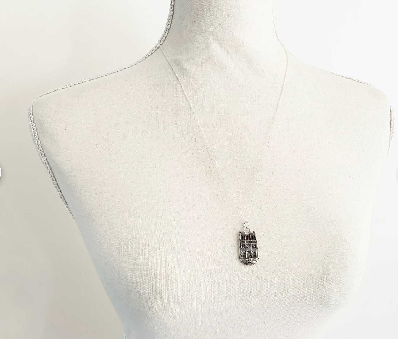 Paris Notre Dame Souvenir Charm Necklace