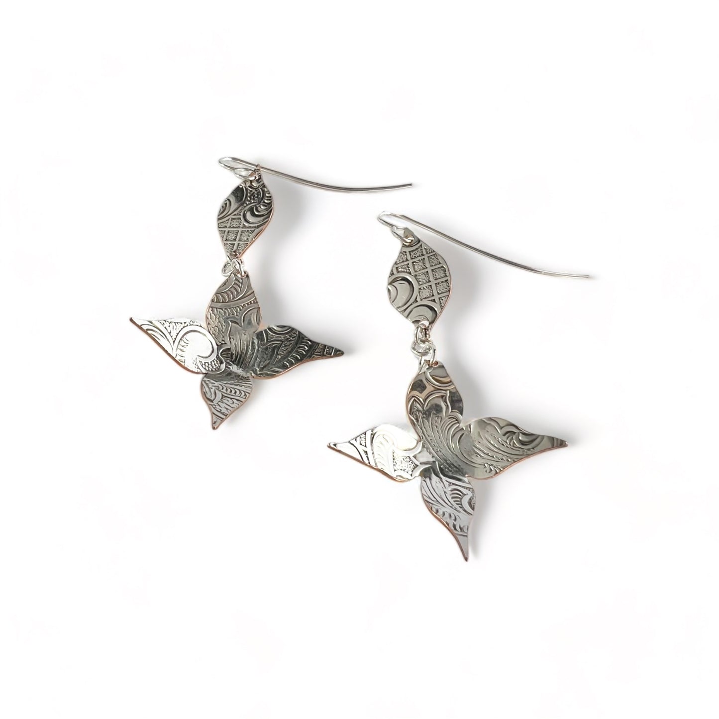 Silver Flower Earrings