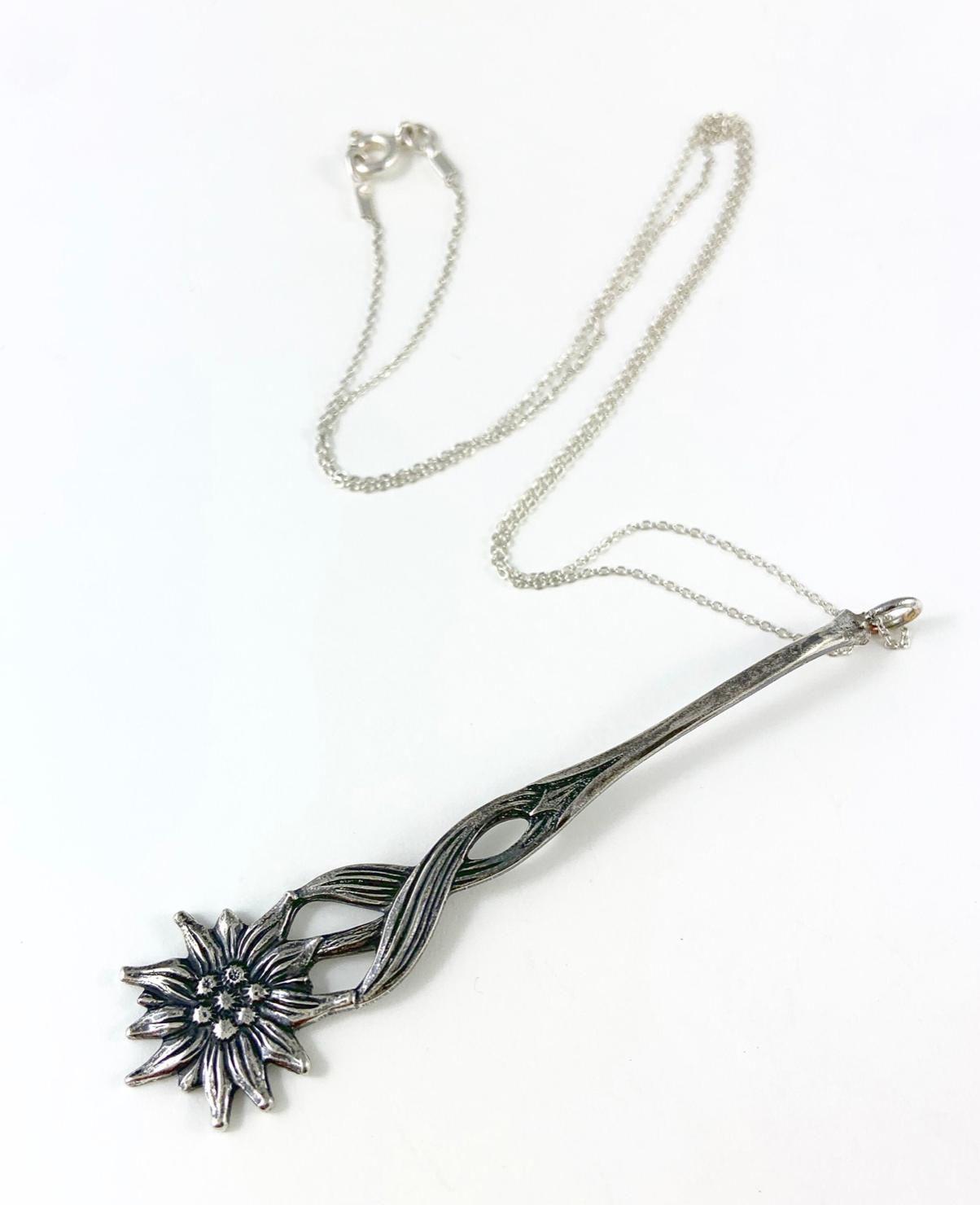 Sunflower Spoon Charm Necklace