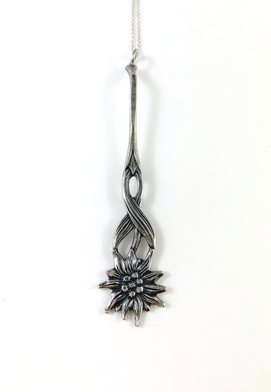 Sunflower Spoon Charm Necklace