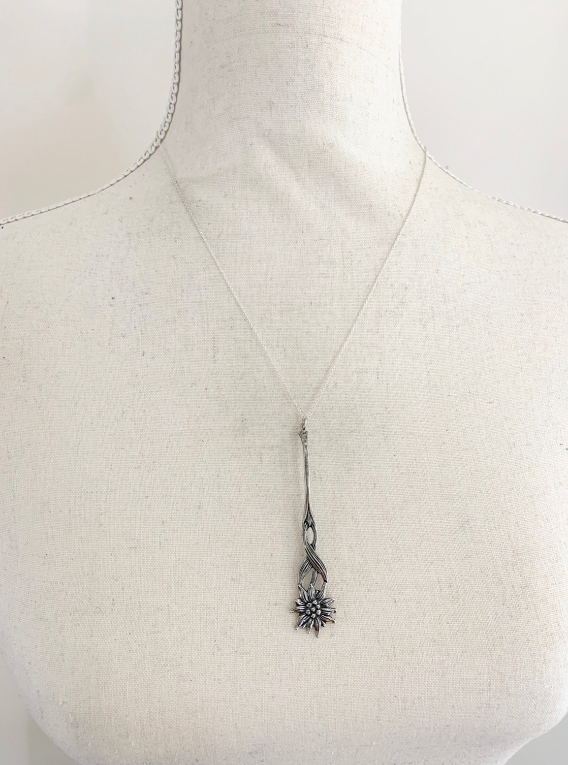 Sunflower Spoon Charm Necklace