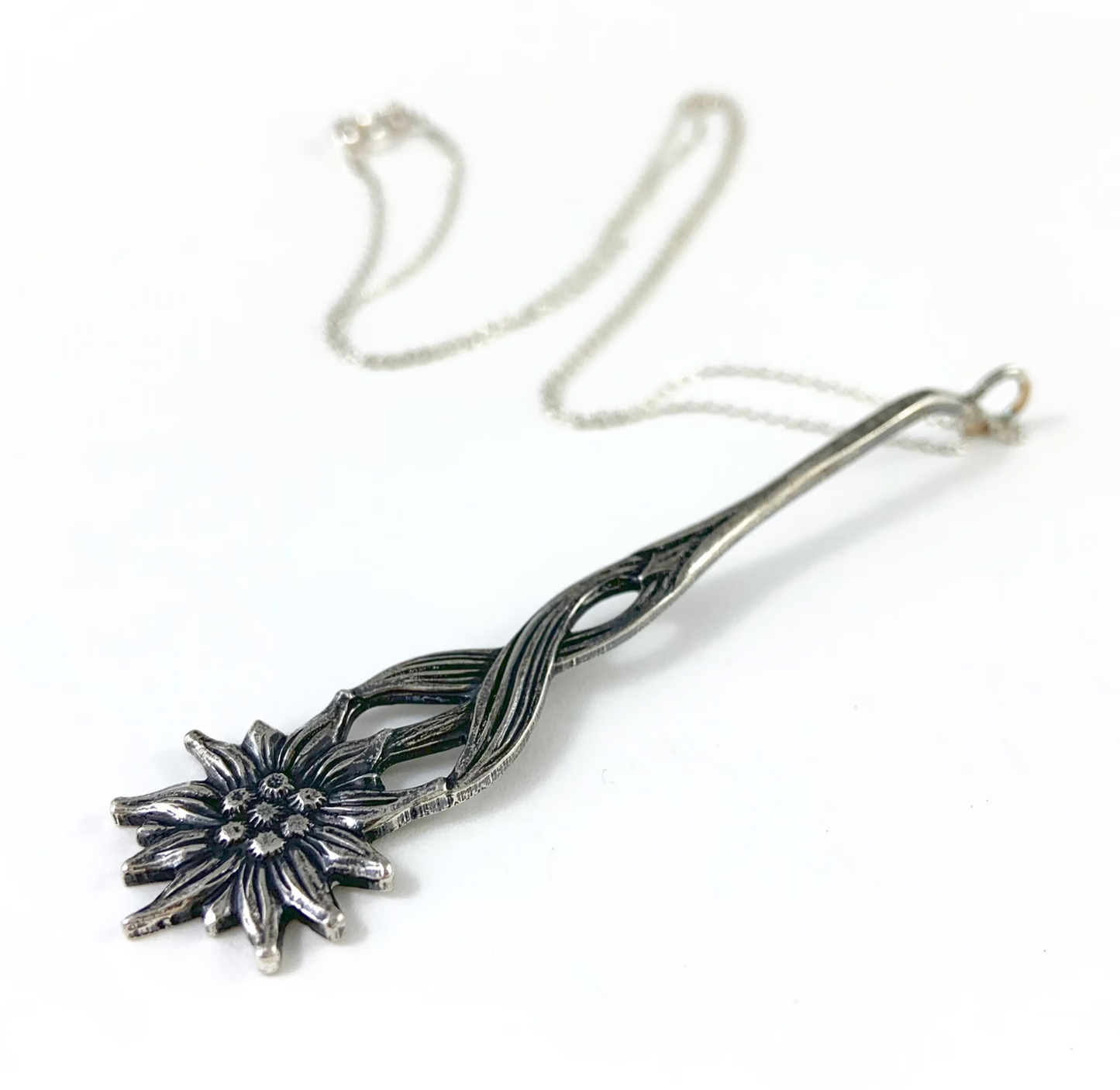 Sunflower Spoon Charm Necklace