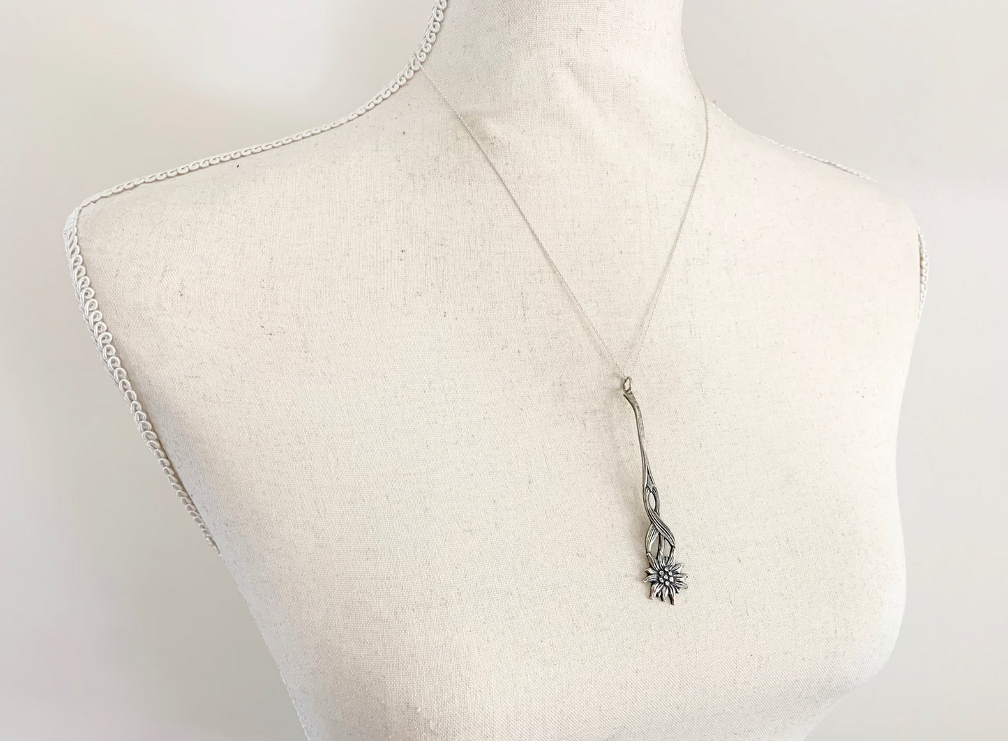 Sunflower Spoon Charm Necklace