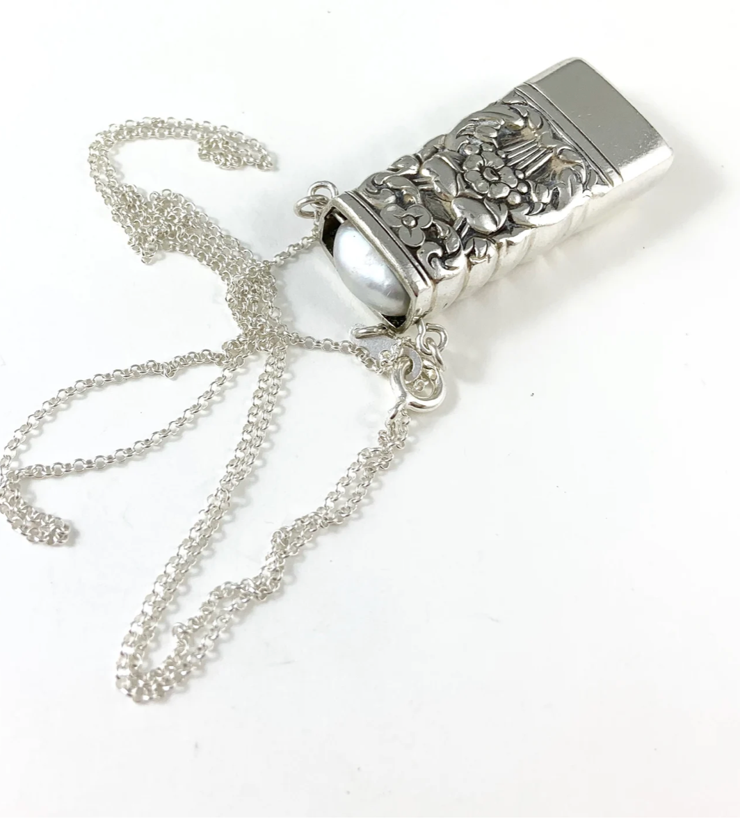 Pearl and Knife Necklace